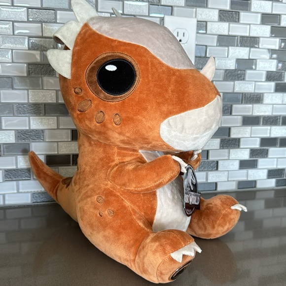 JURASSIC WORLD Stygimoloch "Stiggy" Dinosaur Sitting Plush / BRAND NEW - Picture 4 of 16